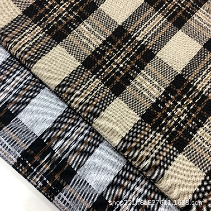 英伦风休闲西装 风衣 校服面料 日系JK制服裙 涤纶梭织色织格子布