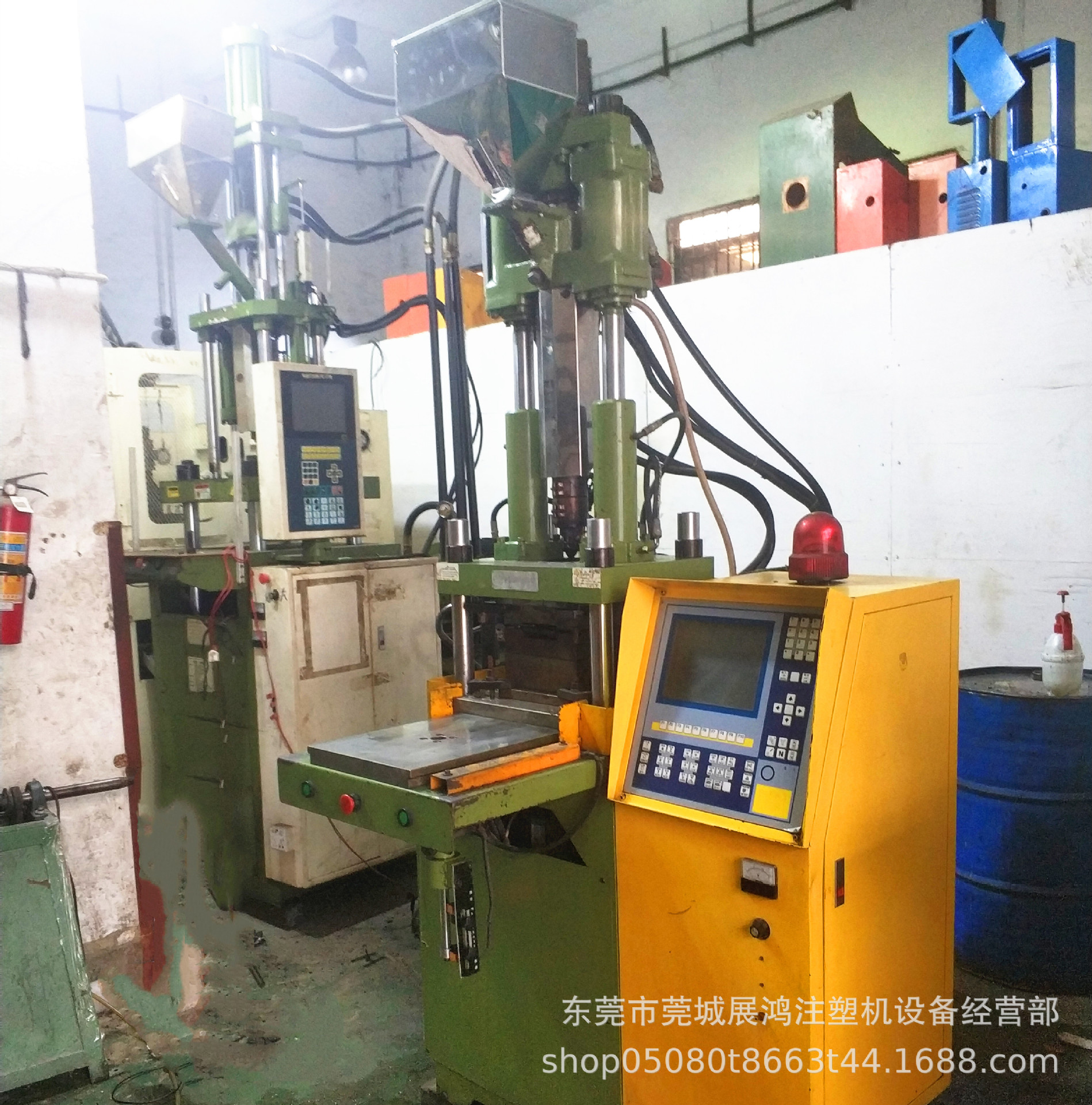 转让出售九成新45吨台湾今机单滑板立式立式注塑机，