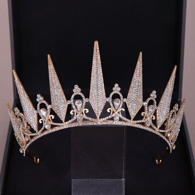 Hairpin hair clip hair accessories for women Niang Crown Pin crystal crown hair band Niang wedding dress accessories birthday crown