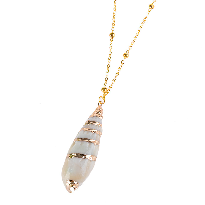 Women'S Gender Chain Design Fashion Style 1 Piece Fashion Shell Shell Chain Women's Necklace