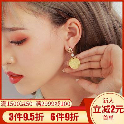 蝶家 新款原创淡水珍珠耳钉女欧美个性气质显瘦正品djes28q28ci