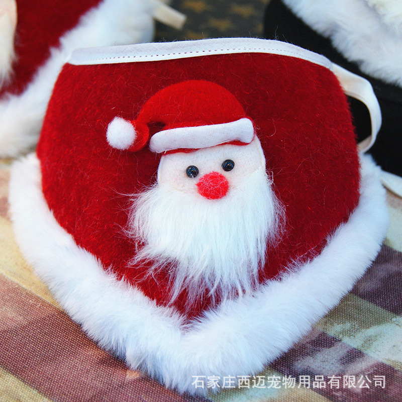 Scarf, universal Christmas eating bib, cute bow tie for elderly, dress up 3