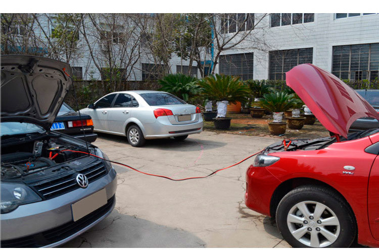 Car battery connection line fire wire bold fire copper line emergency connection line battery clip across the River Dragon Fire wire