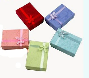 Подарочная коробка, кольцо, серьги, ожерелье, набор с бантом, набор из 3 предметов, подарок на день рождения