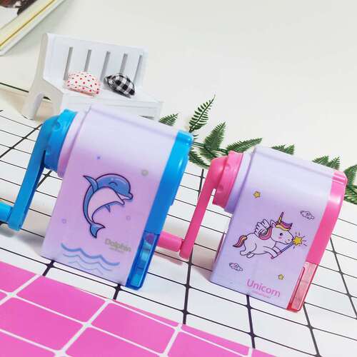 Creative cartoon pencil sharpener pencil sharpener student plastic children's pencil sharpener pencil sharpener stationery supplies pencil sharpener wholesale