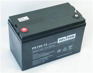 德力森蓄电池12V100AH 铅酸 免维护 德力森蓄电池PK100-12保三年