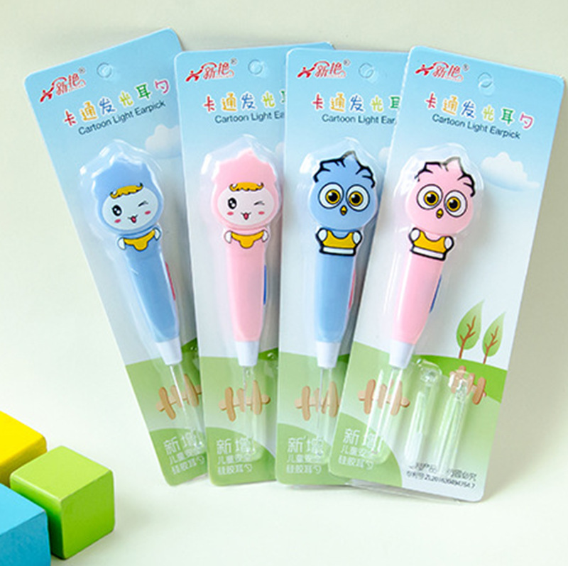 Pick de oreja con luz de dibujos animados lindo Pick de oreja Rake de oreja brillante multifuncional Selección de oreja para NIÑOS 2 yuanes tienda actividad regalos