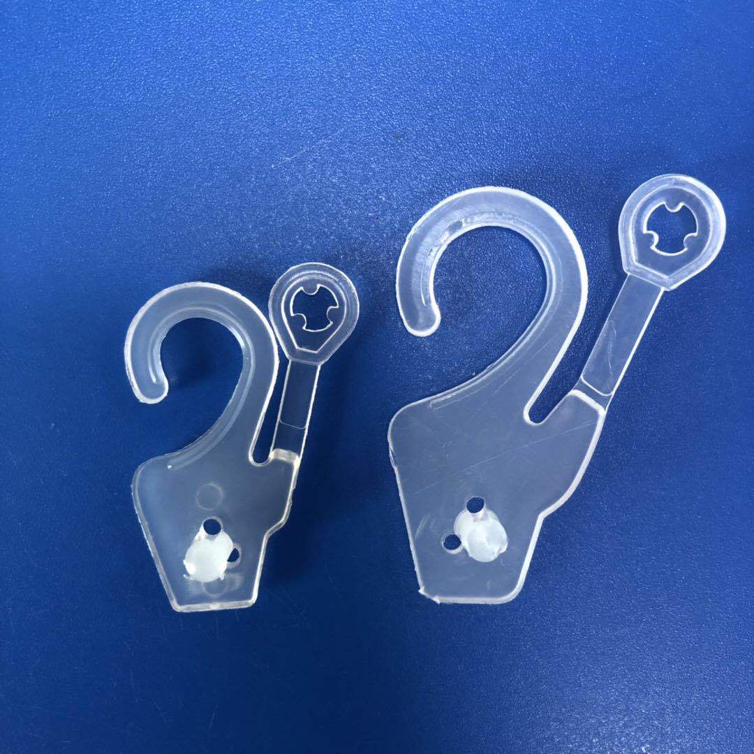 半透明纸盒挂钩 PP小按扣 打包扣 内衣盒包装挂钩 塑胶产品挂钩