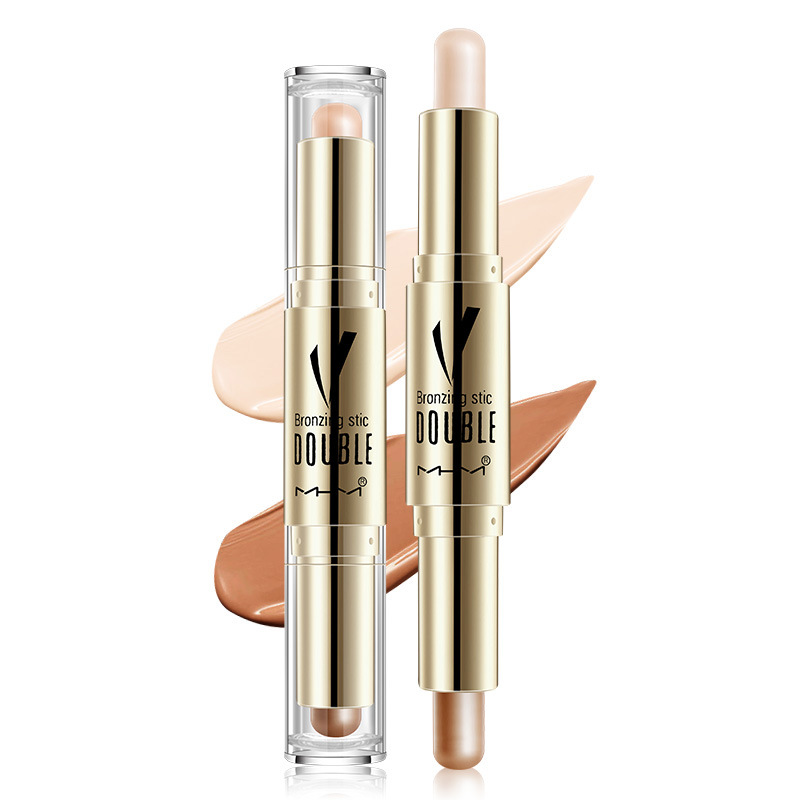 梦华美双头高光阴影修容棒 细腻质地脸部提亮遮瑕笔