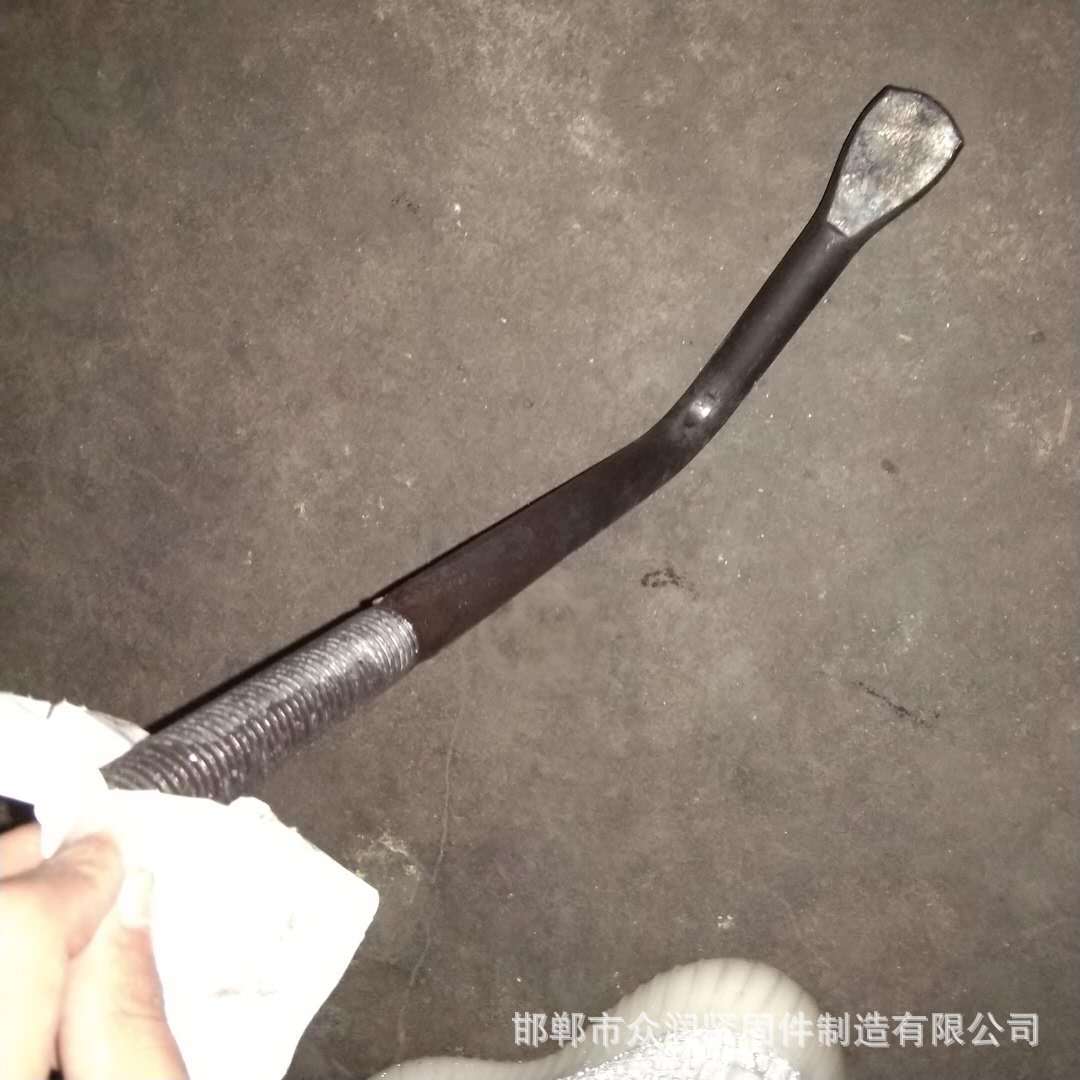 地角螺栓厂拍扁地脚螺丝厂 7字拍扁地角螺丝厂 地脚螺栓厂定做