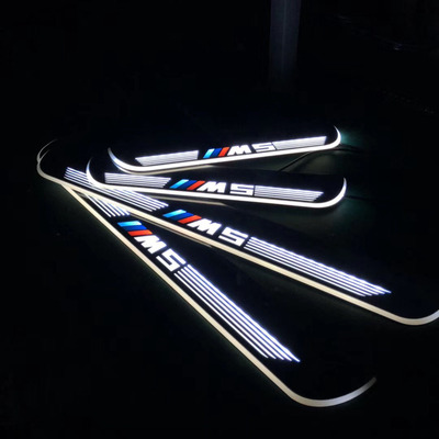 适用于BMW5系F20F22汽车流光门槛条灯迎宾踏板电池感应款无需接线