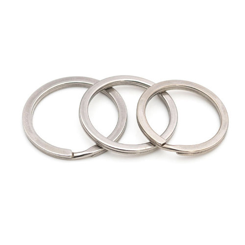 Metal key ring key loop hardware key clip accessories 201 stainless steel wholesale flat ring round ring iron ring