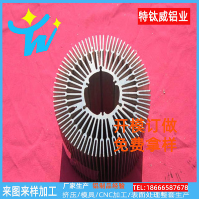led Spotlight Mining radiator aluminium alloy circular Cold forging Dissipate heat Aluminum profile Extrusion Mold Customized Manufactor