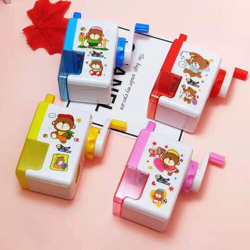 Creative cartoon pencil sharpener pencil sharpener student plastic children's pencil sharpener pencil sharpener stationery supplies pencil sharpener wholesale