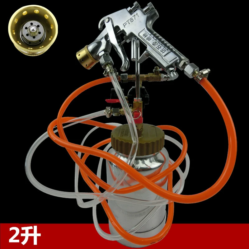2 литра PT-871 мешок для воды красочный пистолет-распылитель напорный бочонок в сборе 2 л напорный бак pt871 захват мраморной краски наружная стена