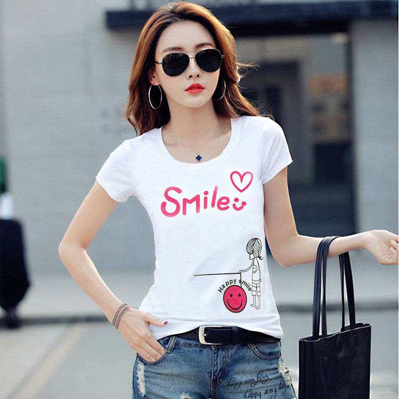 T-shirt femme YU HUAJIE en Lait en lambeaux - Ref 3434000 Image 11