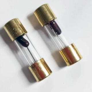 AUE功得保险丝60A32V带灯保险丝金色10*38MM/汽车专用保险管