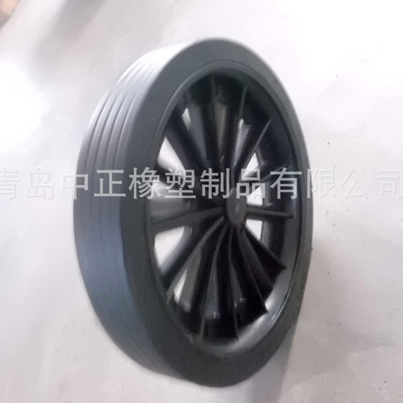 供应新款优良10寸垃圾桶轮子小推车轮子 工业轮胎 加工销售