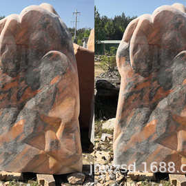 单位门口立放文化石价格 山东天然文化石图片 校园文化石生产厂家