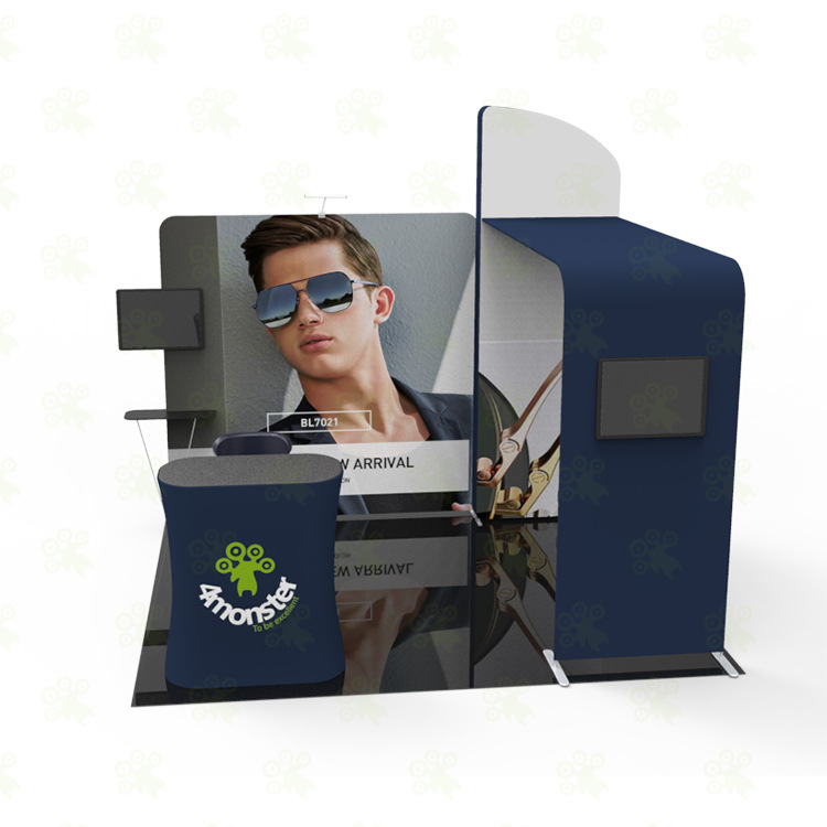 厂家直供 3*3m 快幕秀摊位展位 快幕秀特装摊位组合