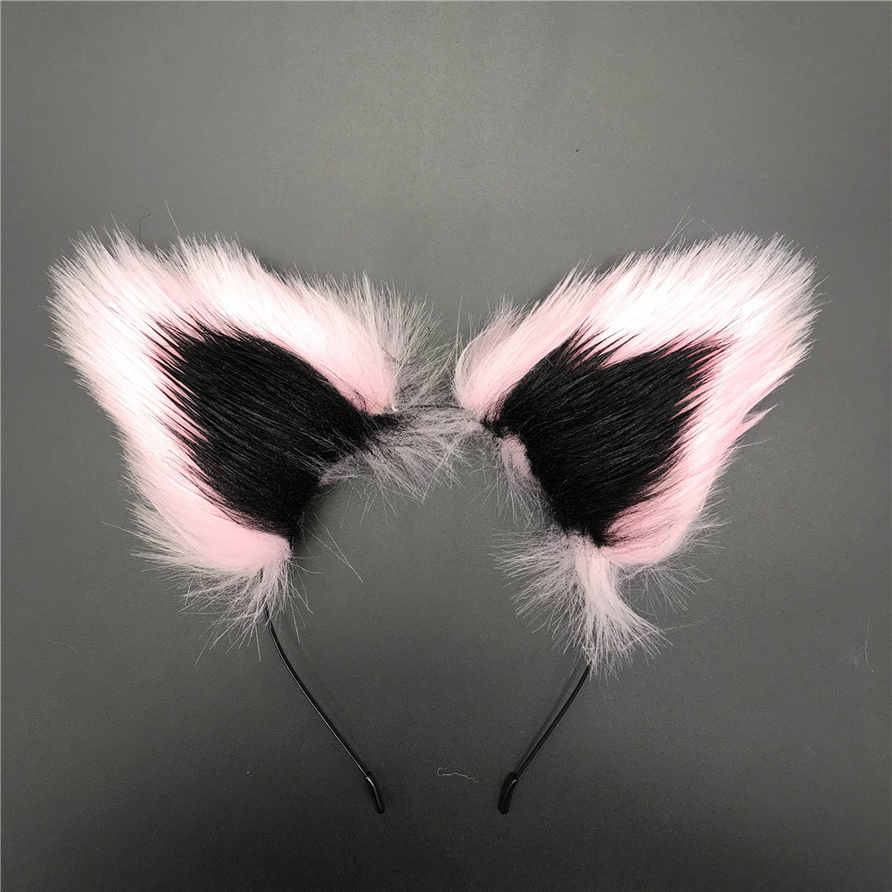 Mollette e cerchietto con orecchie in peluche per cosplay_voghion.com