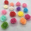 Simulation bubble PE Rose with gauze small flower head wedding decoration flower ring products DIY handmade small flowers