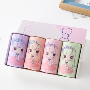 女童内裤 纯棉儿童平角裤a类卡通女孩内裤中小童宝宝短裤厂家直销