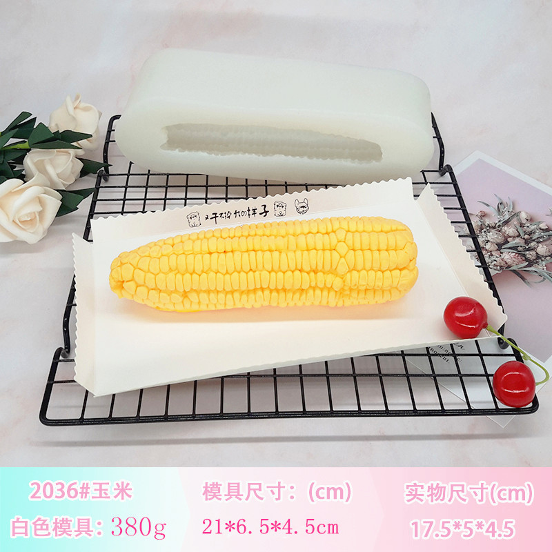 Internet celebridad 3D pastel molde de maíz Fondant chocolate ritmo seco molde de la torta para hornear utensilios de cocina