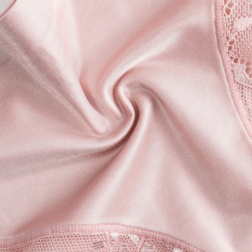 Sexy lace panties for women, ice silk seamless mid-waist transparent autumn and winter pure cotton crotch women's briefs