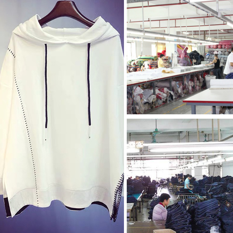 秋冬女純色帶帽全棉套頭帽衫衛衣定制 團隊活動運動班服印logo