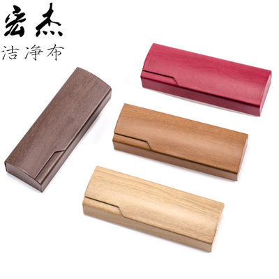 Boutique Myopia Handmade boxes high-grade cortex Wood glasses case manual Packaging box Manufactor