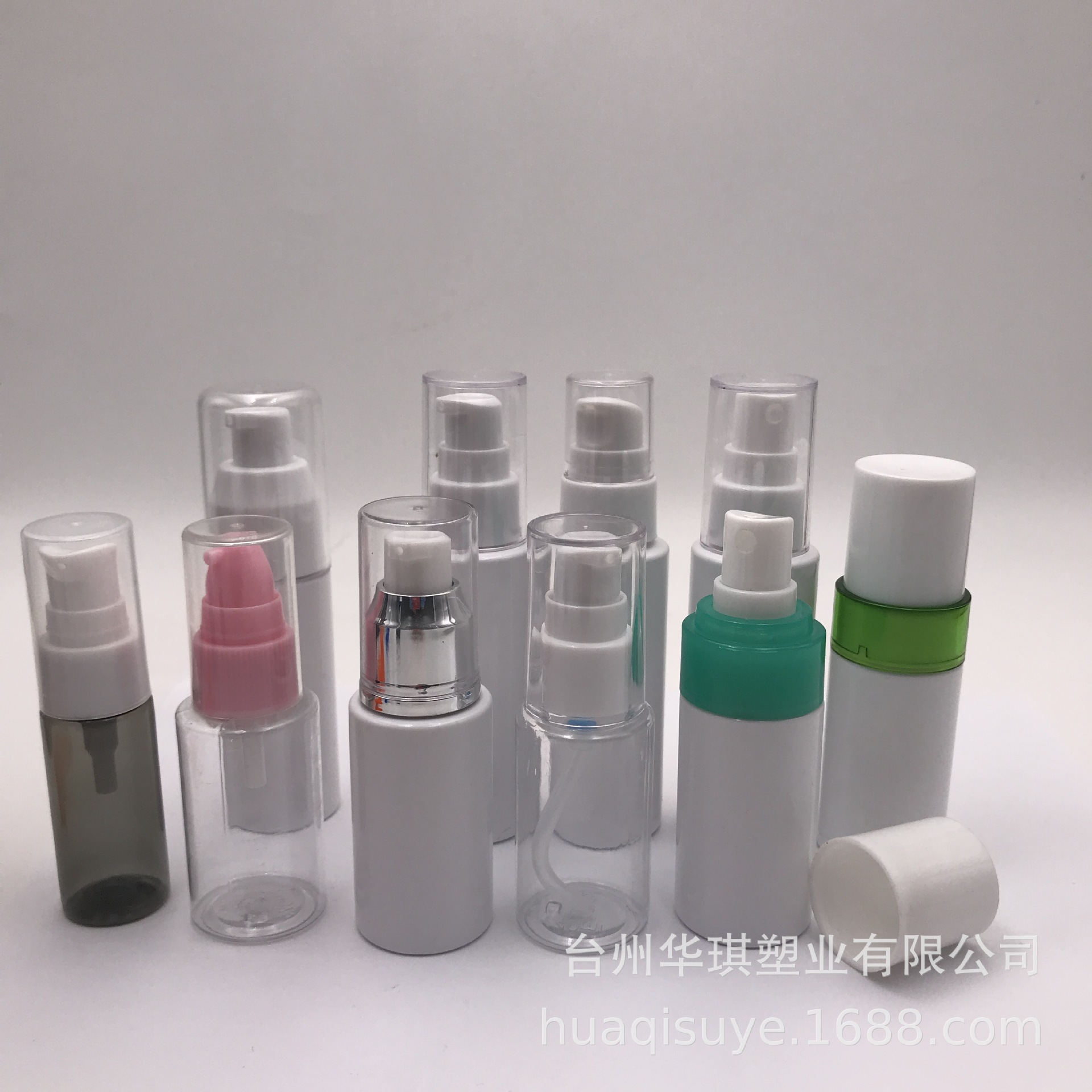 厂家批发20ml 30ml 40ml 50ml 60ml粉泵瓶 鸟嘴瓶 乳液瓶 分装瓶