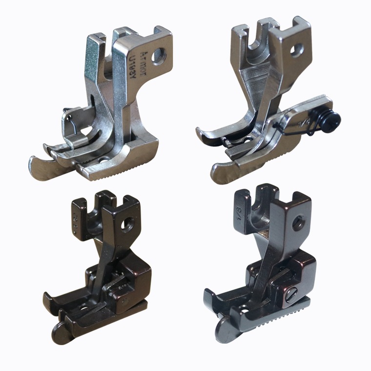 DY两同步车0303左右压明线挡边止口压脚厚料带刀活动S340高低压脚