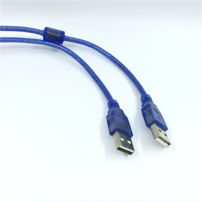 Высокоскоростной USB2.0 дата-кабель штекер A — штекер A, с магнитным кольцом, для компьютера/жёсткого диска, длина 1.5 м