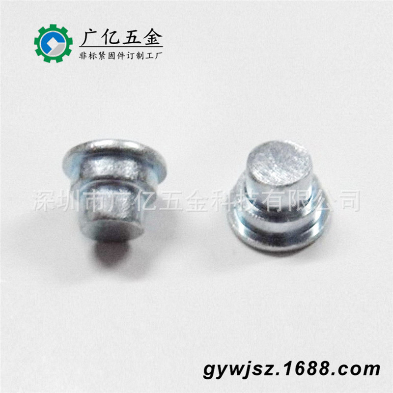 工厂加工303不锈钢有头插销 带孔插销  04多台阶铁轴非标台阶插销