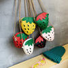 Creative children's strawberry, polyurethane one-shoulder bag, chain, decorations, cartoon small bag for friend, fruit wallet, new collection