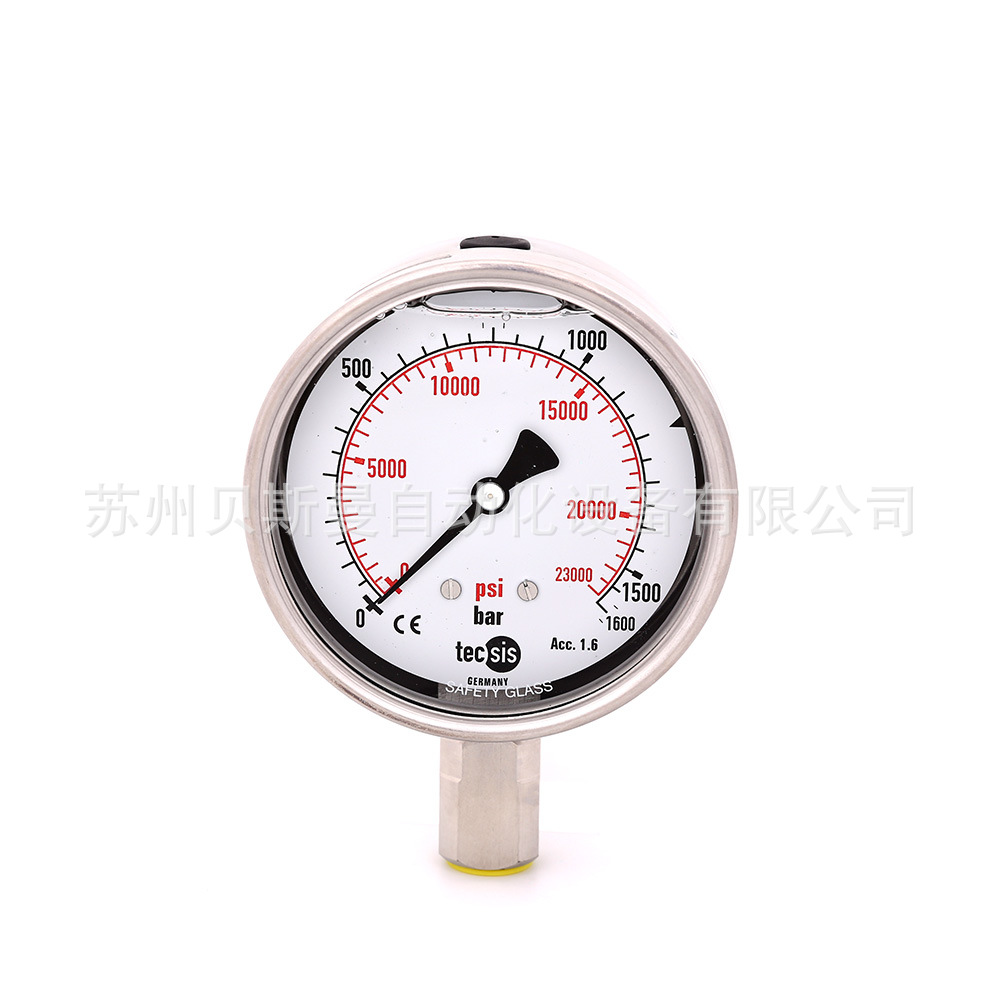 德国tecsis超高压压力表P1710 tecsis不锈钢压力表原装德国进口