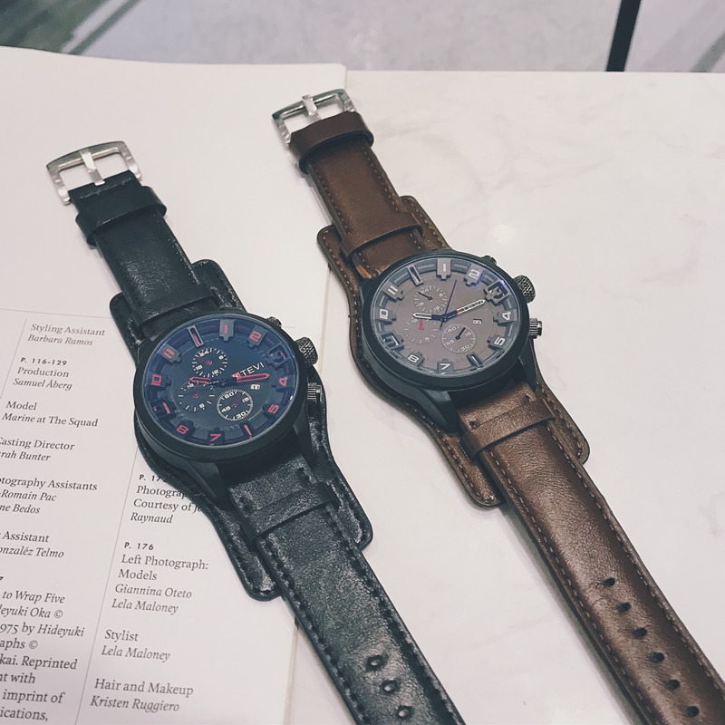 Außenhandelsheiße Herrenuhr, hochwertige Modetrend tägliche kreative Persönlichkeit spezielle Kräfte große Zifferblatt Herrenuhr