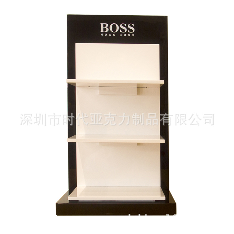 精品眼镜店样品展架 三层隔板桌面展示架货架 木质饰品展示台制作