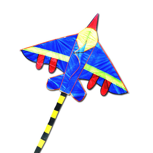 Weifang Kite Wholesale Lucky Fighter Foreign Trade Rainbow Silver Gray Aircraft Prairie Missile Aircraft Factory Direct Sales