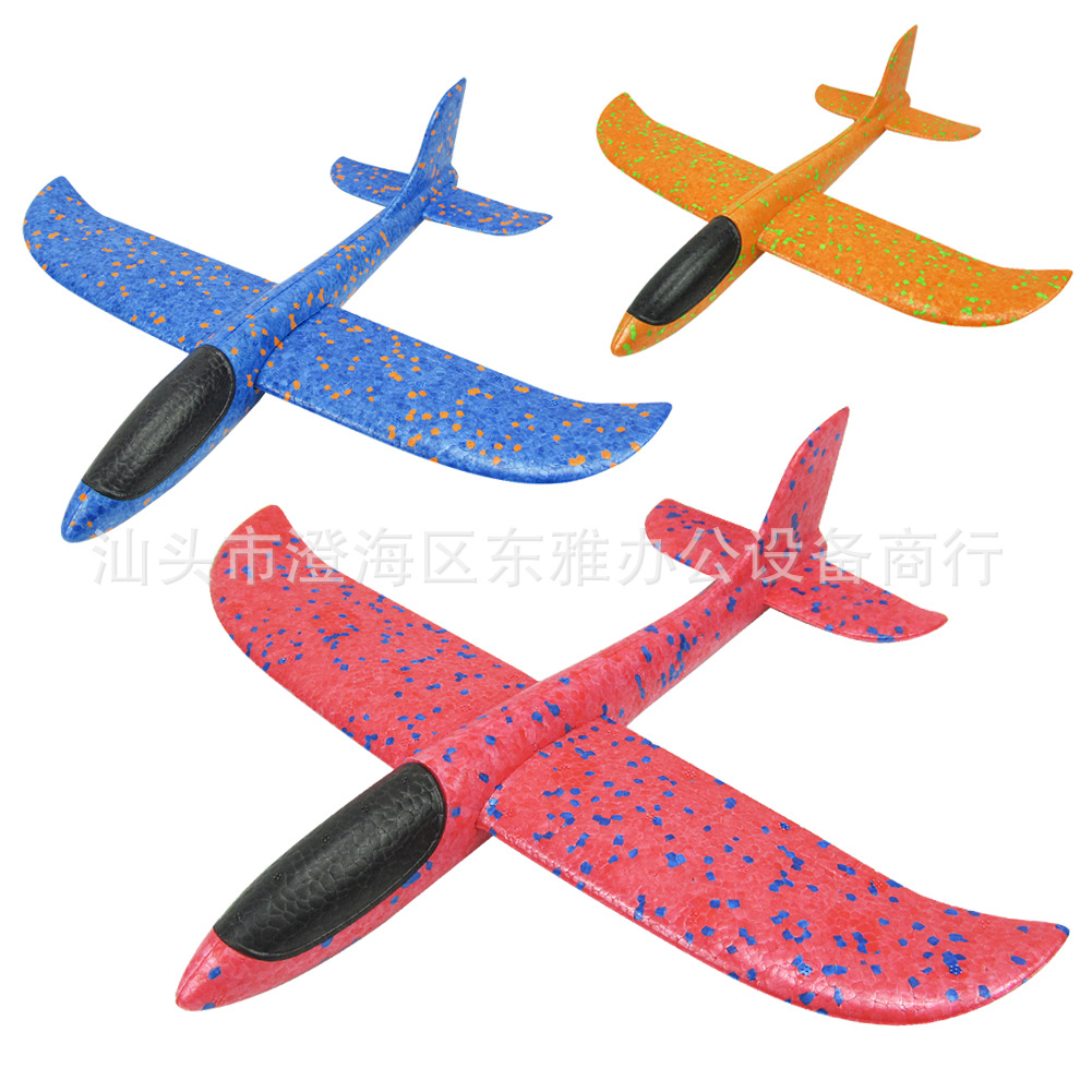 Transfronterizo nuevos niños lanzando a mano aviones espuma lanzando a mano planeador plano volando swing efectos especiales DIY modelo aviones juguetes 3