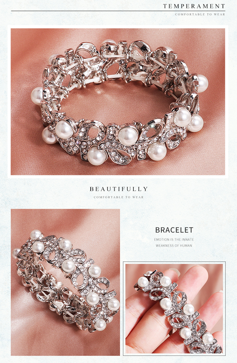 Simple Trend Personalized Bracelet Pearl Stretch Bracelet Bracelet display picture 4