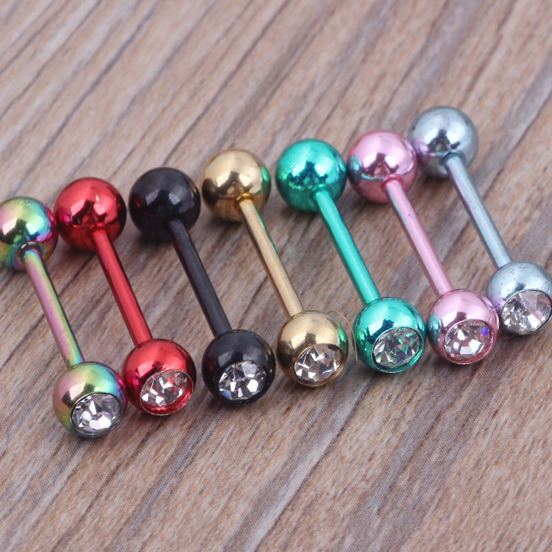 Labret piercing jewelry detail image