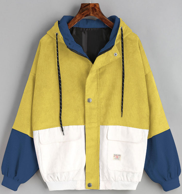 Hooded Baseball Jacket Image 3