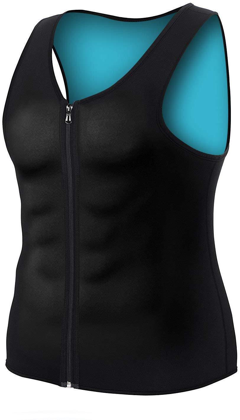 Hombres europeos y americanos chaleco corsé cintura fitness sudor traje vientre contrayendo sudor Chaleco de gran tamaño sudor corsé