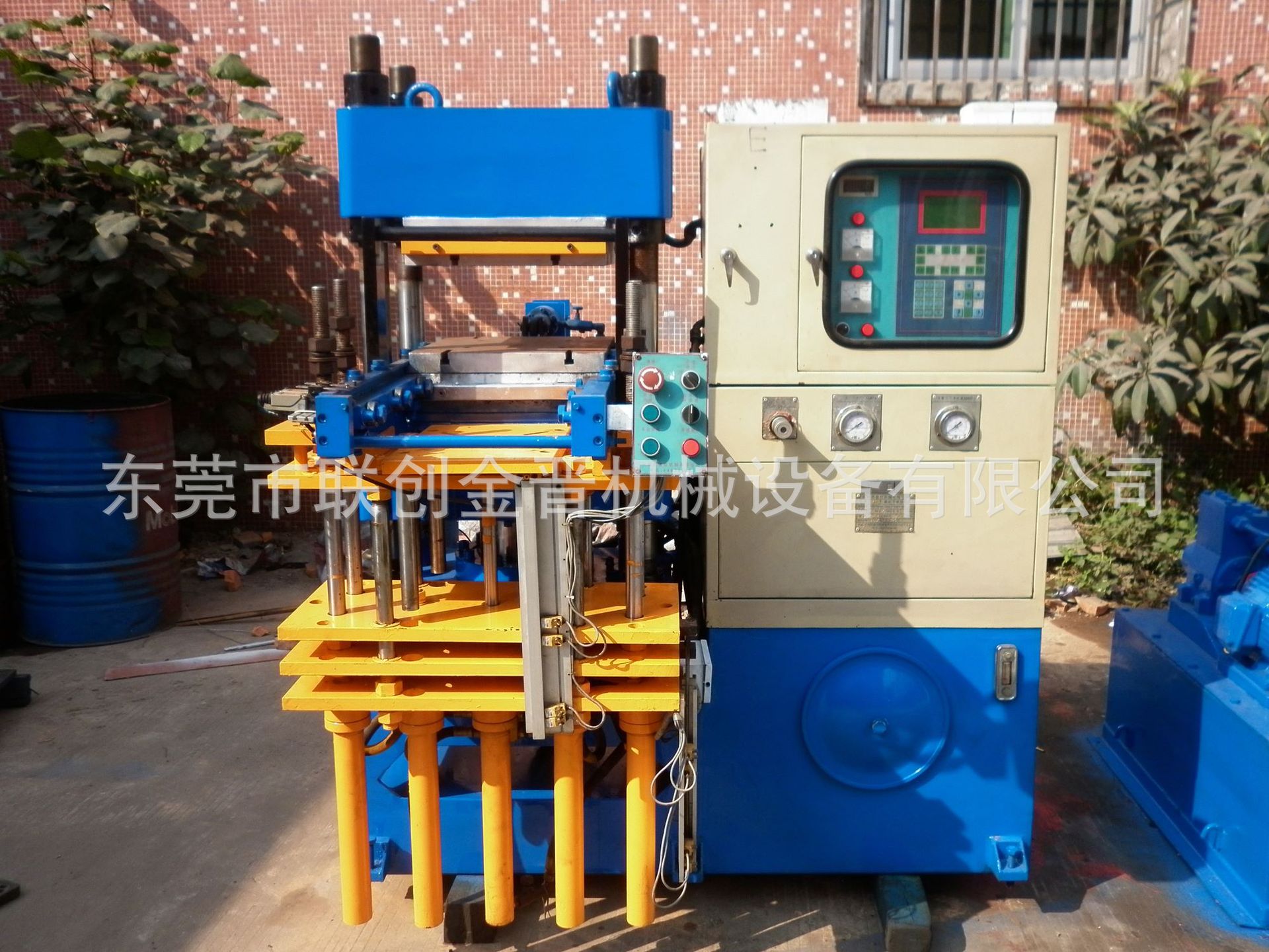 二手63T单头平板硫化机（驷嘉-前顶4RT）