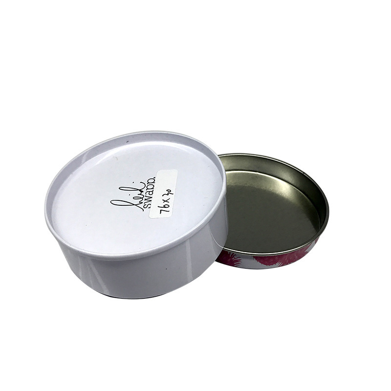Lata Pequeña de Hojalata Circular para Té y Dulces