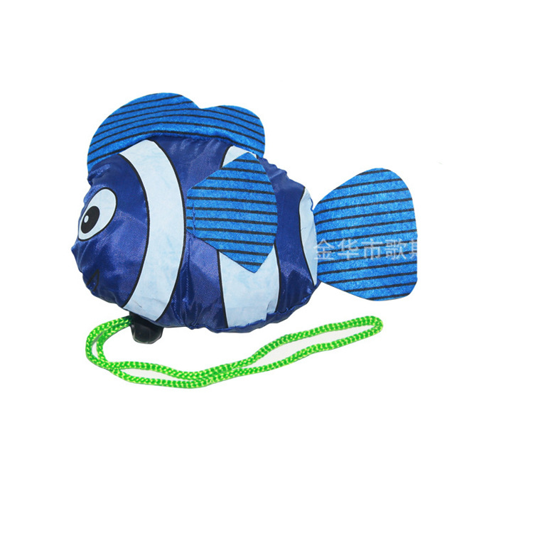 折叠便携式购物袋动物热带鱼袋卡通购物袋收纳袋现货厂家定制