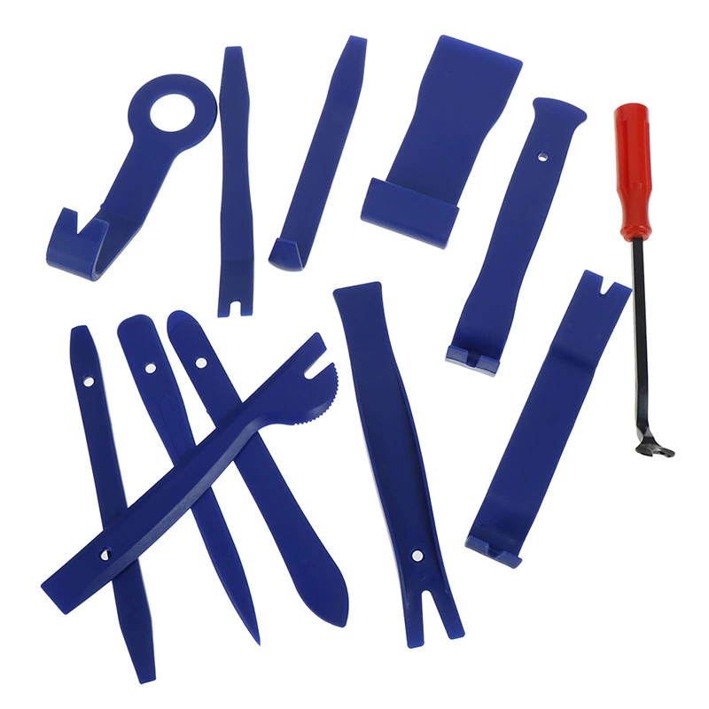 Инструмент для ремонта салона автомобильной аудиосистемы Набор из 12 предметов L Синий CD-навигатор Инструмент для разборки и модификации звукоизоляции Набор из 12 предметов