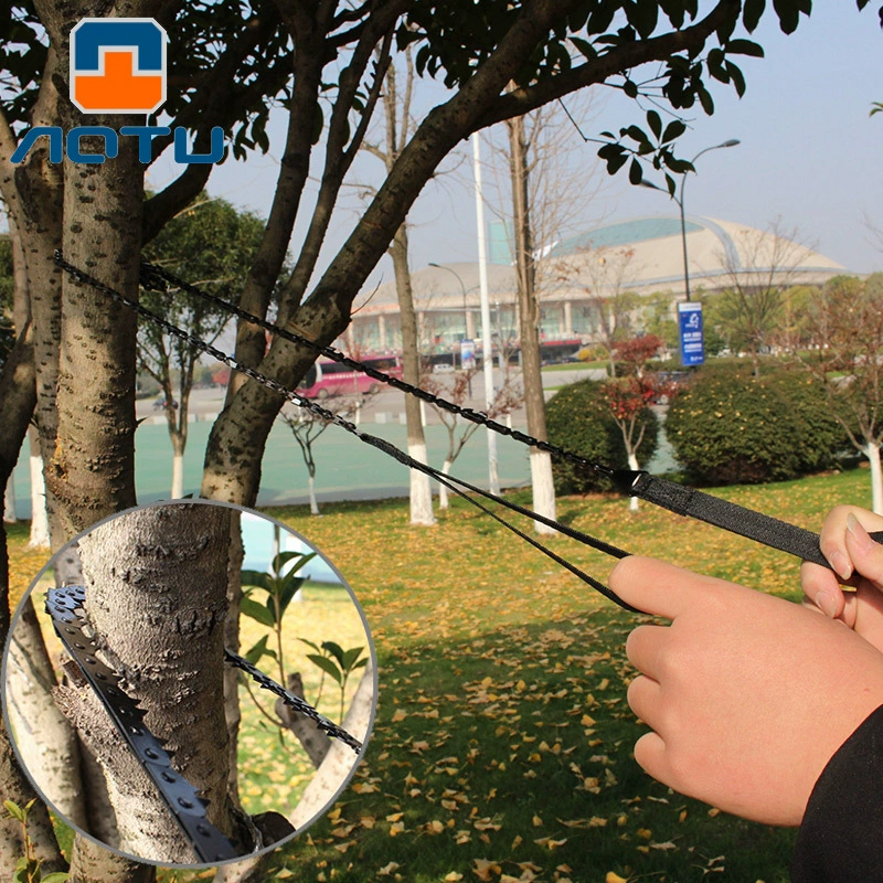 Вогнуто-выпуклая цепная пила для улицы 11 зубьев проволочная пила для кемпинга Портативная Складная цепная пила канатная пила трансграничная AT7580